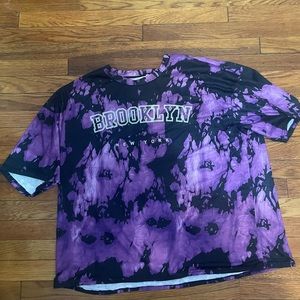 SHEIN tie dye purple oversized t shirt. Comfy and casual-NWOT never worn
